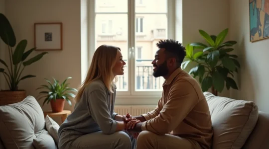 Couple moderne créant ensemble leurs propres règles de vie amoureuse