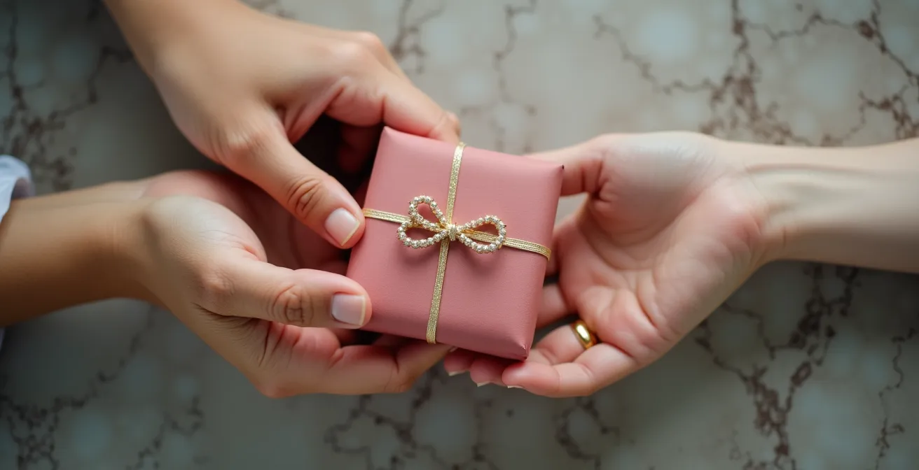 Mains de couple illustrant métaphoriquement les différents langages de l'amour