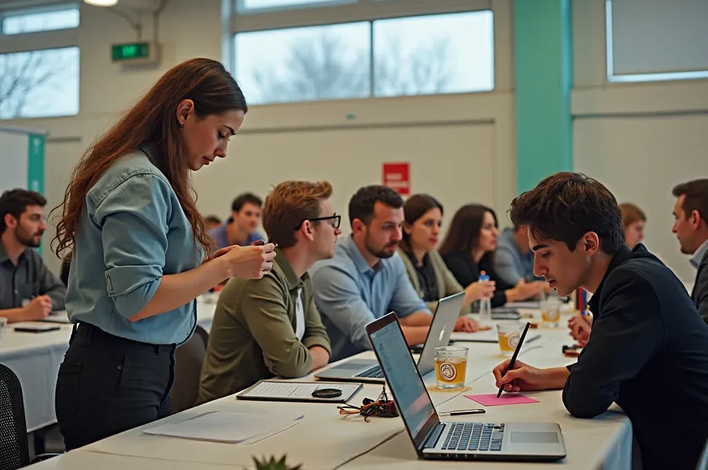 Un moment de réconfort entre deux partenaires dans un intérieur apaisant, illustrant la présence sécurisante et le soutien émotionnel.